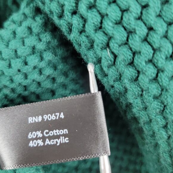 Boston Proper Cardigan Sweater Jeweled Emerald Green Women's size Large NWT - Picture 8 of 12